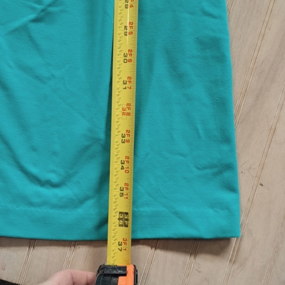 Cynthia Rowley Halter Top Stretch Sheath  Summer Turquoise Pocket Short Dress - Picture 10 of 11